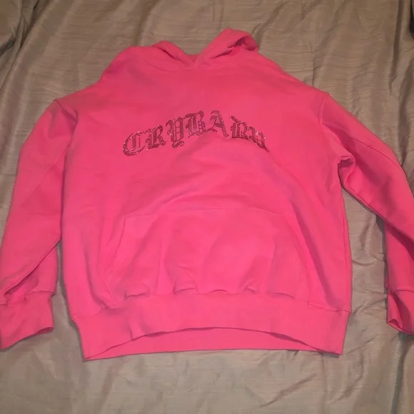 Pink crybaby hoodie hot sale